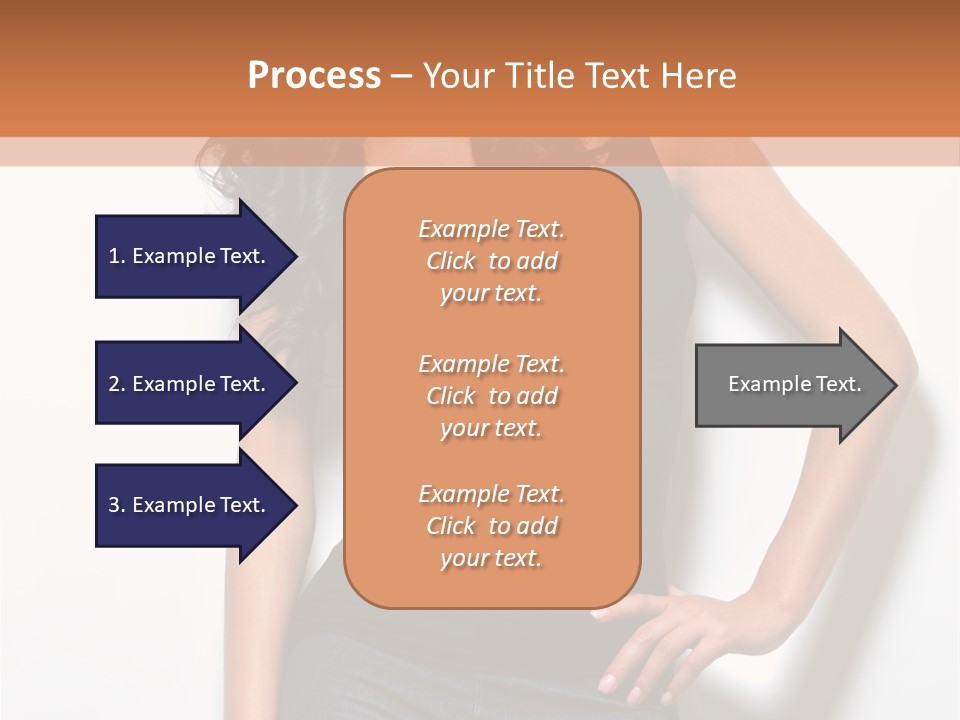 Woman Black Glamour PowerPoint Template