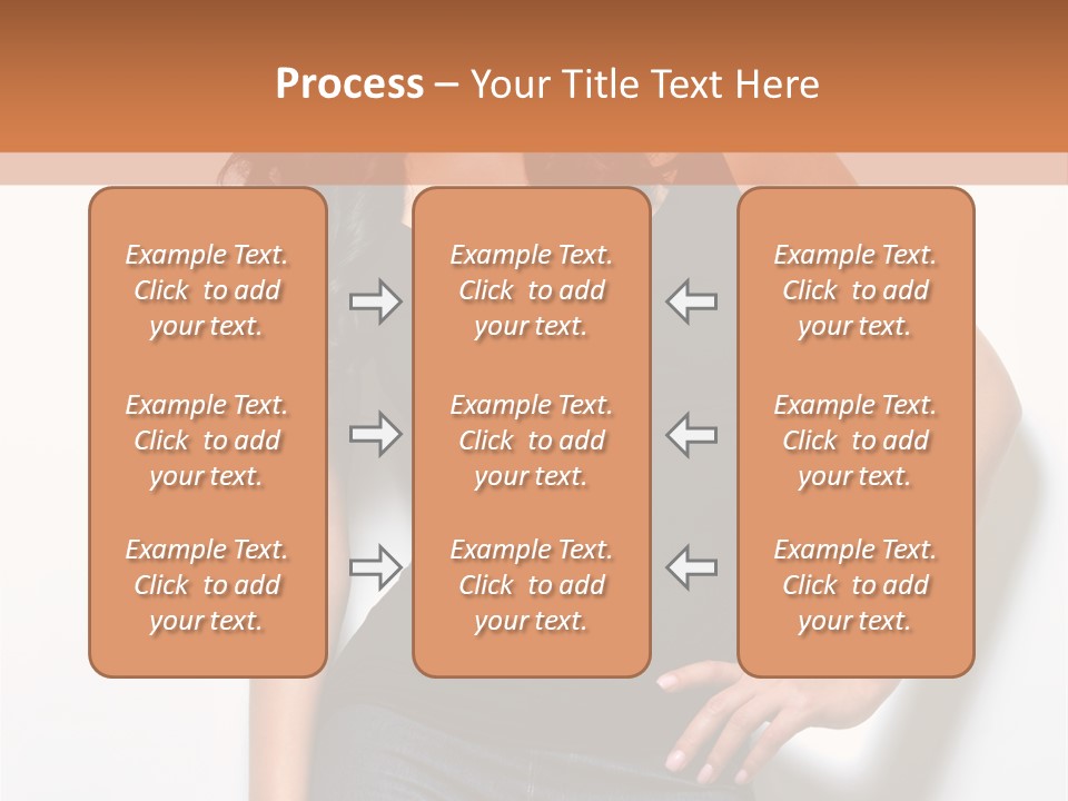 Woman Black Glamour PowerPoint Template