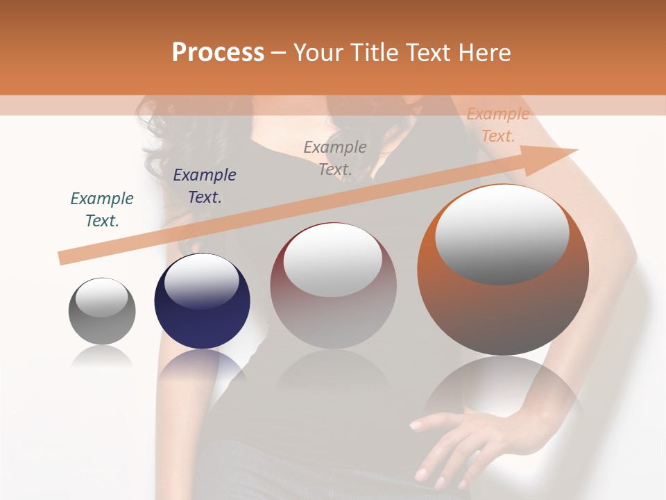 Woman Black Glamour PowerPoint Template