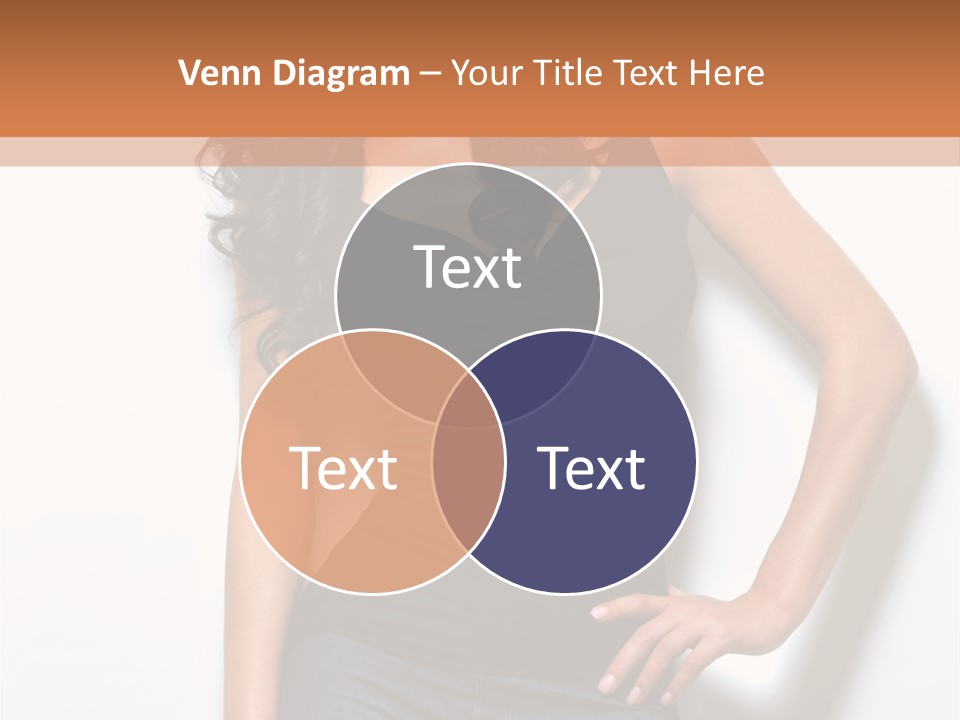 Woman Black Glamour PowerPoint Template