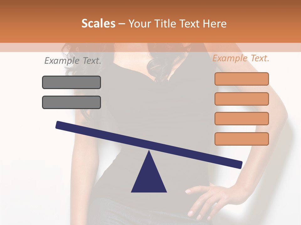 Woman Black Glamour PowerPoint Template