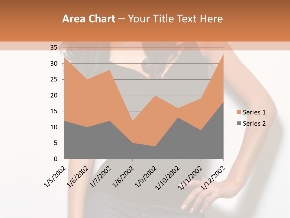 Woman Black Glamour PowerPoint Template