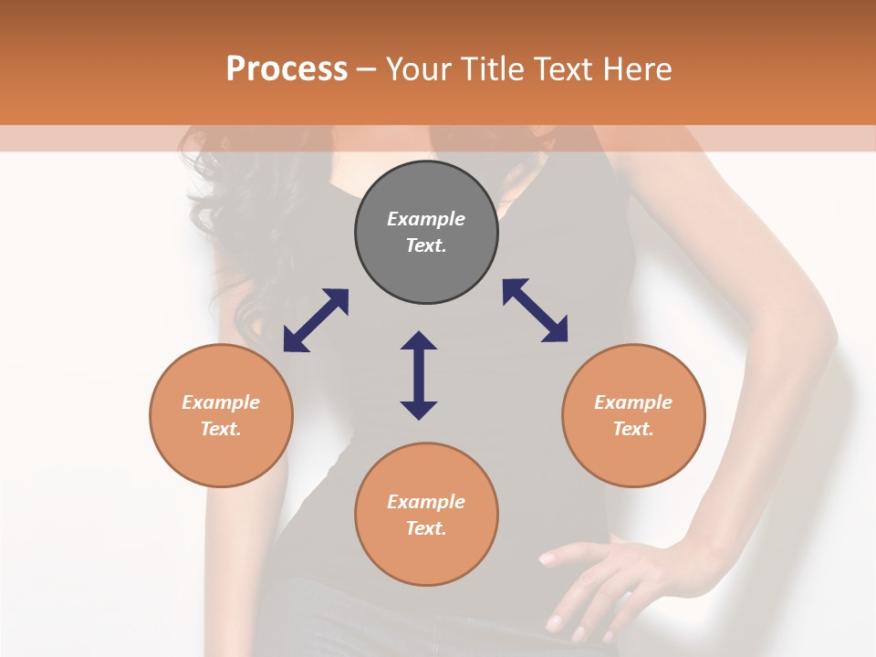 Woman Black Glamour PowerPoint Template
