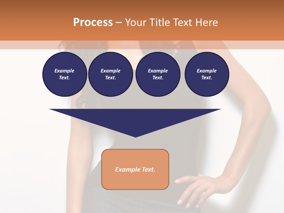 Woman Black Glamour PowerPoint Template