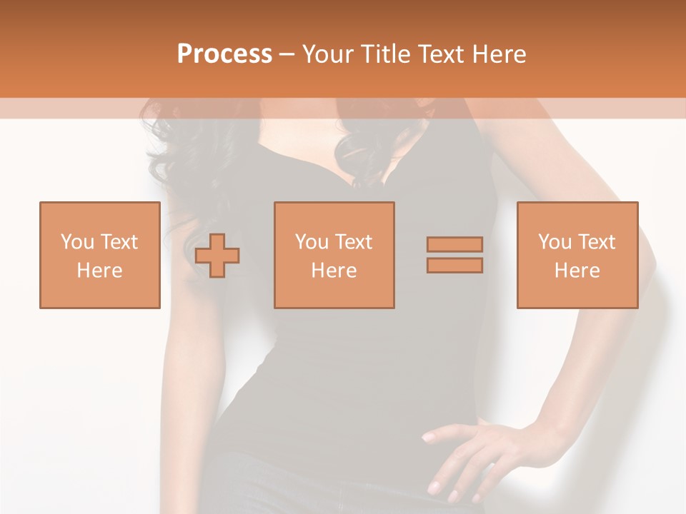 Woman Black Glamour PowerPoint Template