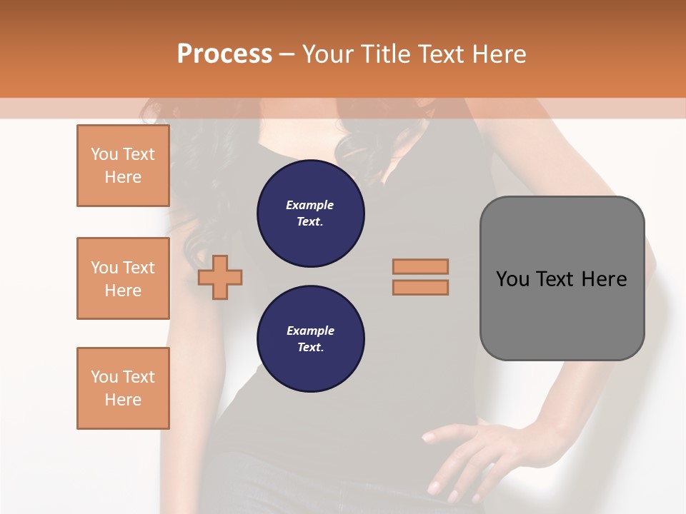 Woman Black Glamour PowerPoint Template