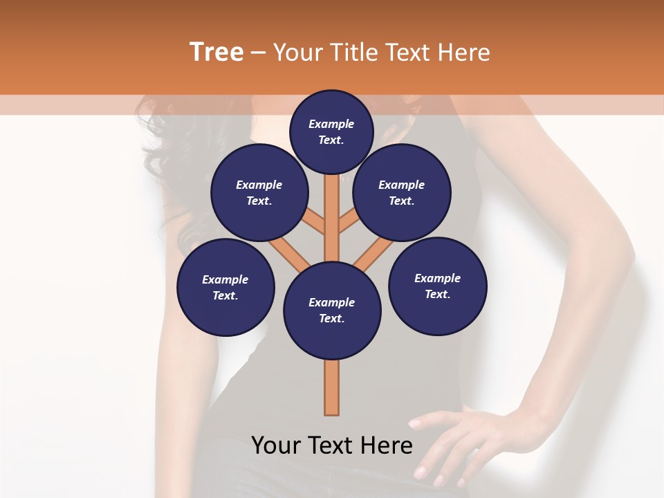 Woman Black Glamour PowerPoint Template