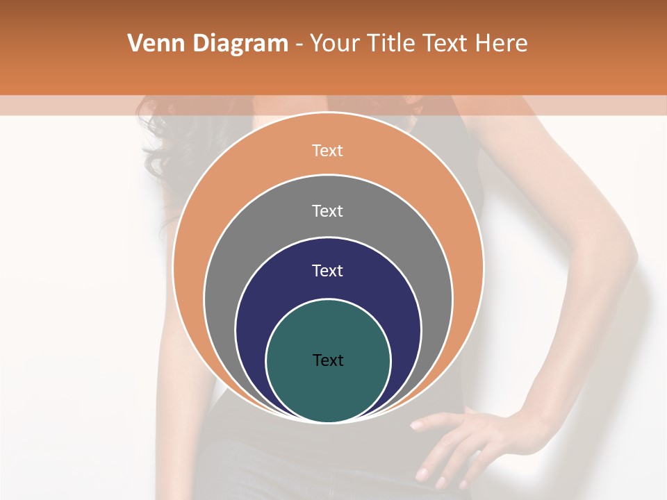 Woman Black Glamour PowerPoint Template