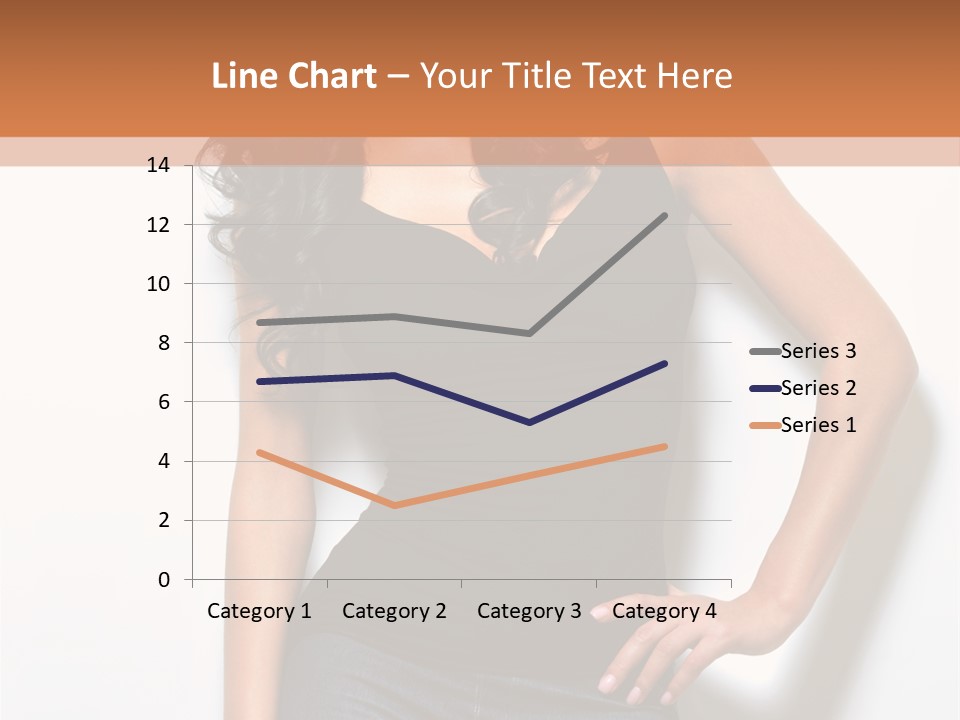 Woman Black Glamour PowerPoint Template