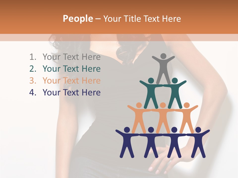 Woman Black Glamour PowerPoint Template