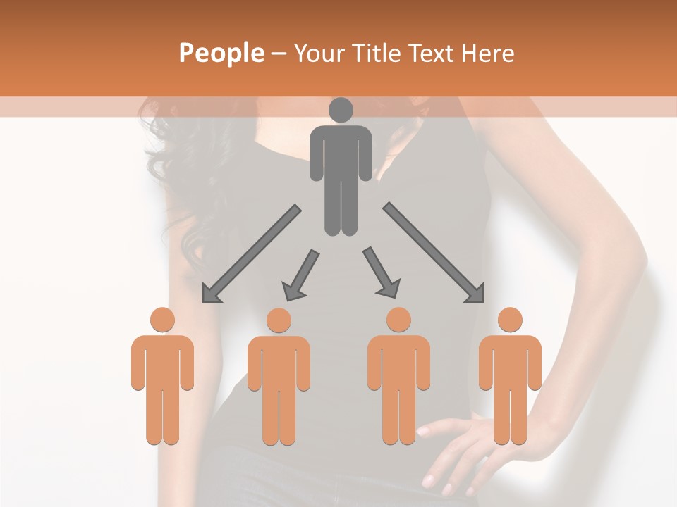 Woman Black Glamour PowerPoint Template