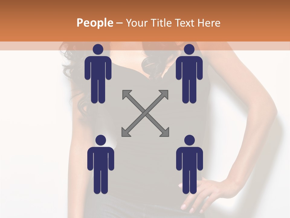 Woman Black Glamour PowerPoint Template