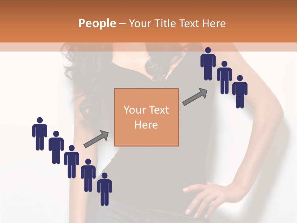 Woman Black Glamour PowerPoint Template