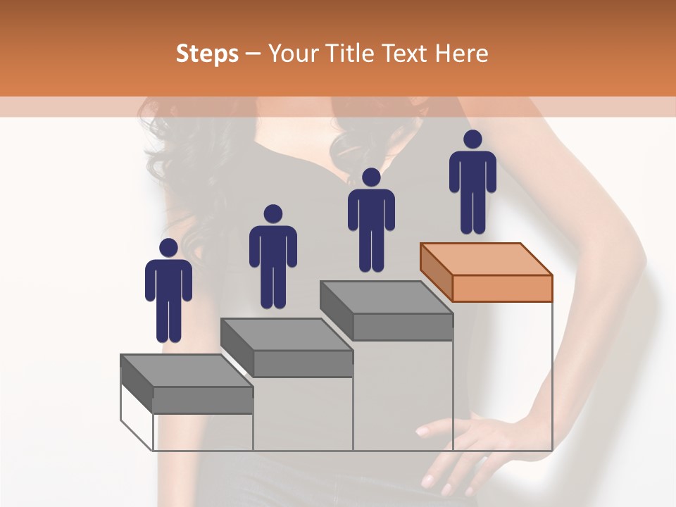 Woman Black Glamour PowerPoint Template