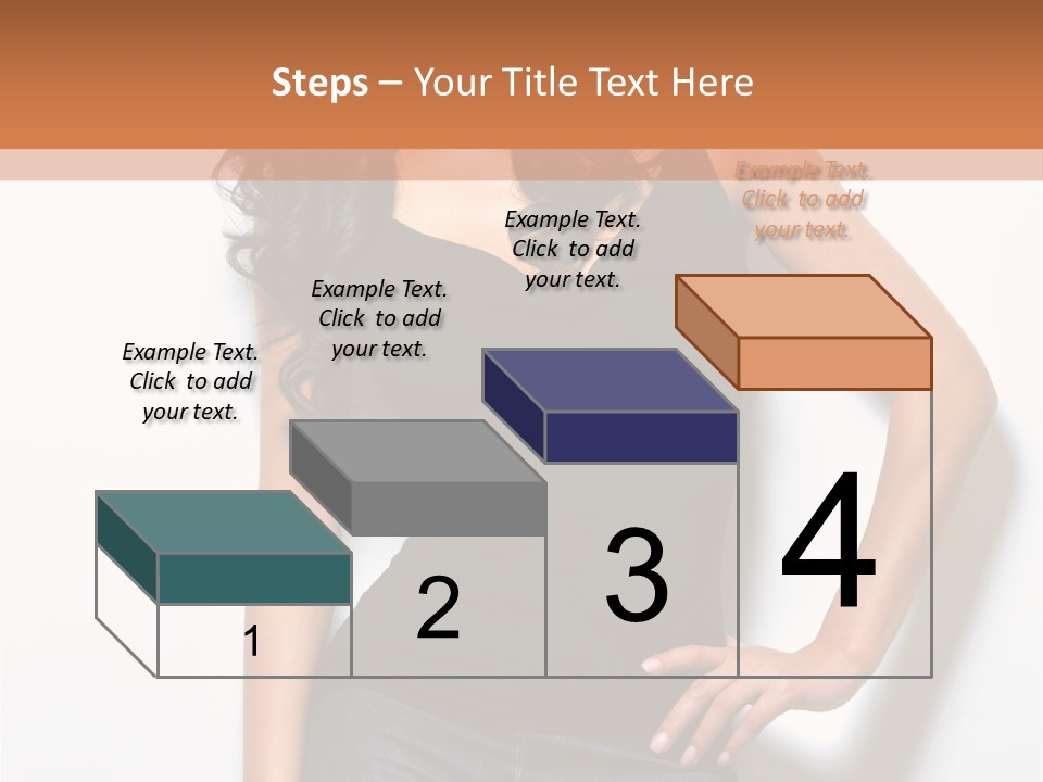 Woman Black Glamour PowerPoint Template