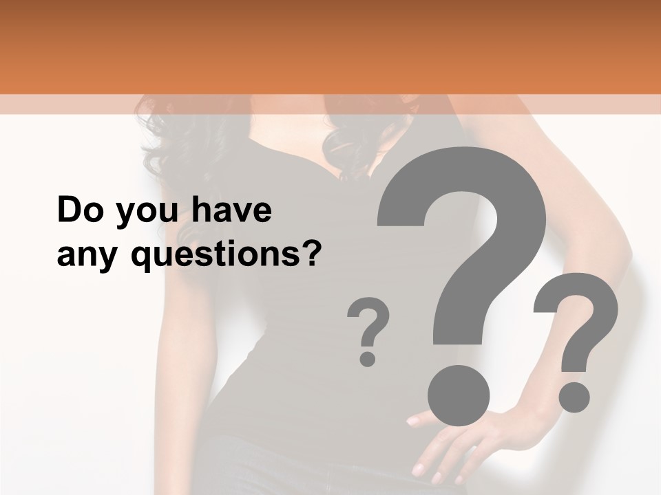 Woman Black Glamour PowerPoint Template