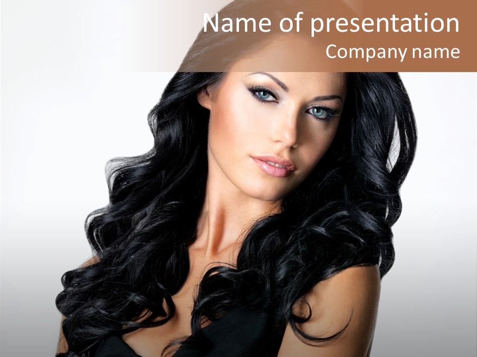 Glamour One Posing PowerPoint Template