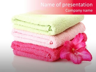 Absorbent Wipe Stack PowerPoint Template