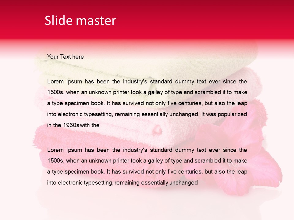 Absorbent Wipe Stack PowerPoint Template