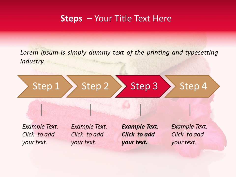 Absorbent Wipe Stack PowerPoint Template