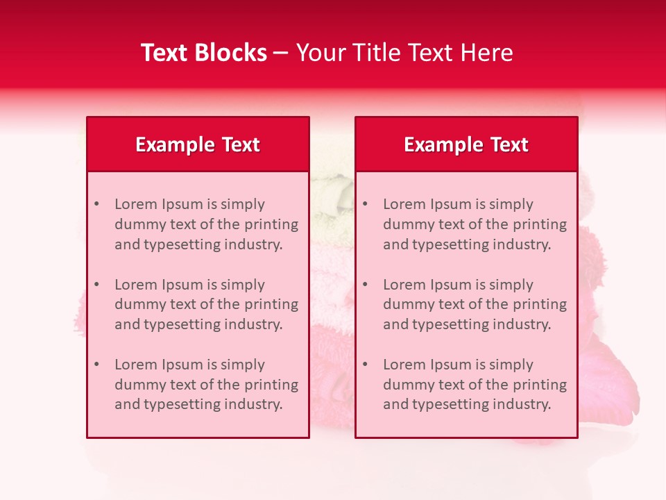 Absorbent Wipe Stack PowerPoint Template