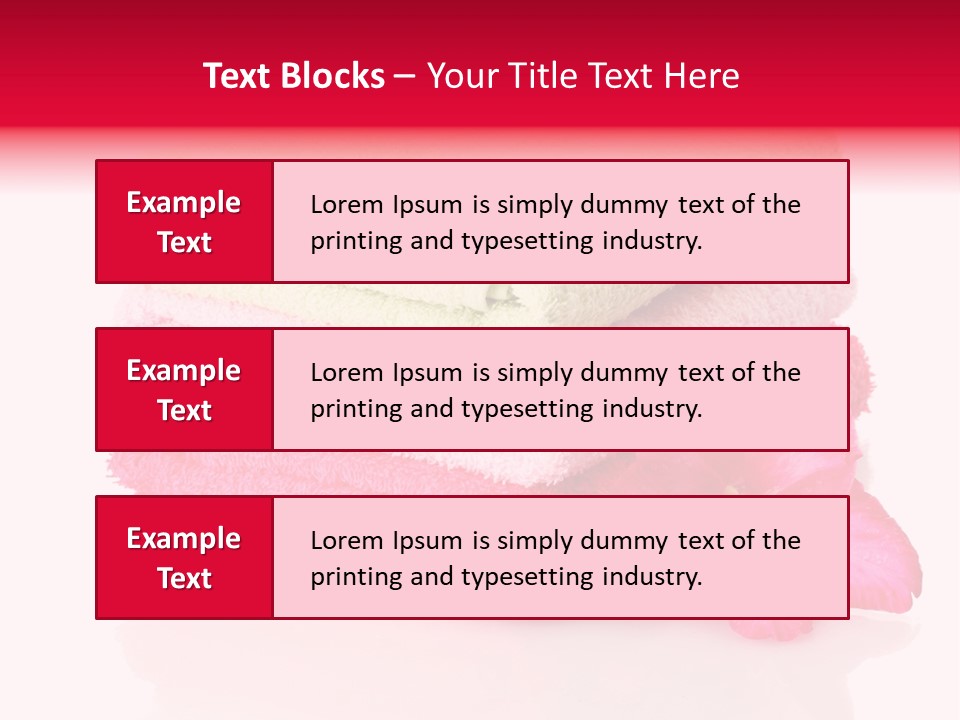 Absorbent Wipe Stack PowerPoint Template