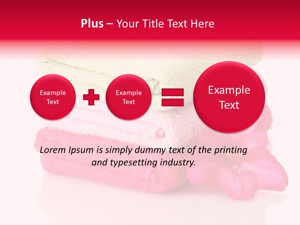 Absorbent Wipe Stack PowerPoint Template