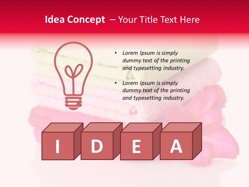 Absorbent Wipe Stack PowerPoint Template