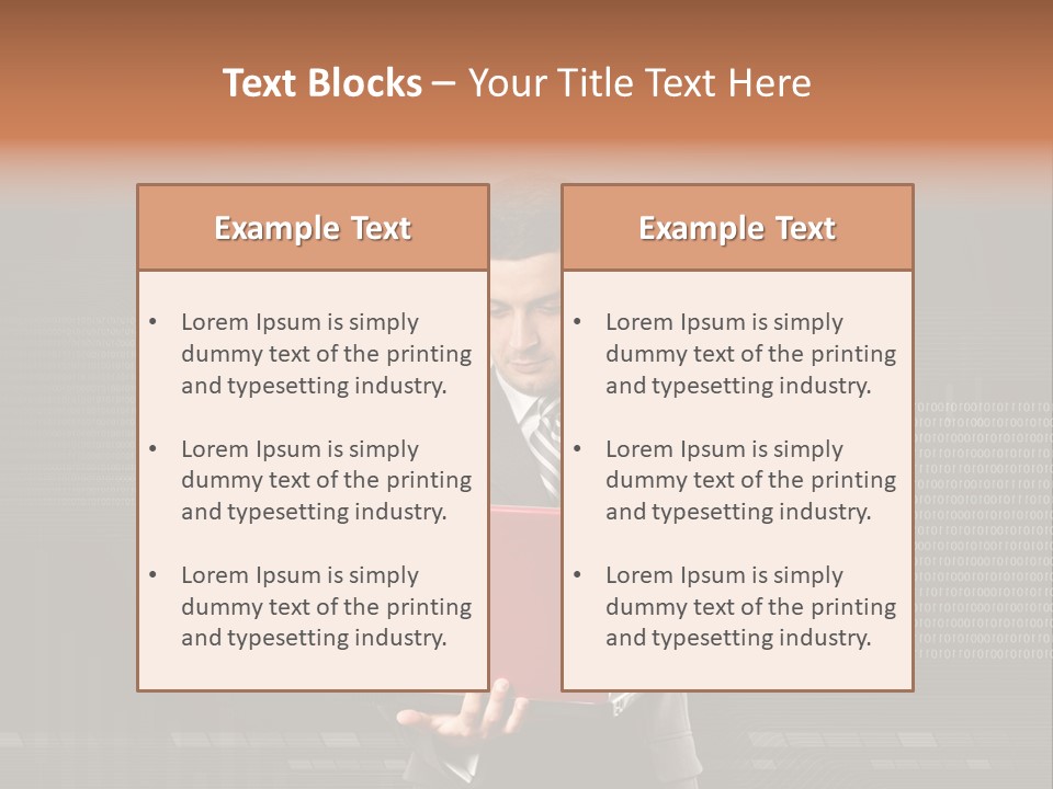 Creative Businessperson Lifestyle PowerPoint Template