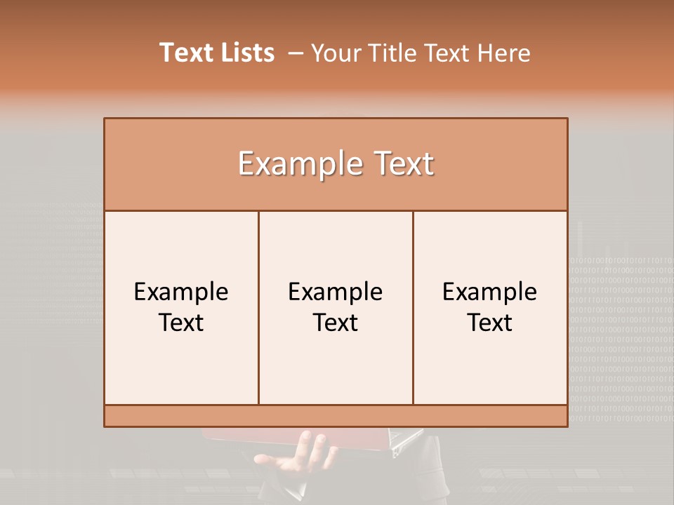Creative Businessperson Lifestyle PowerPoint Template