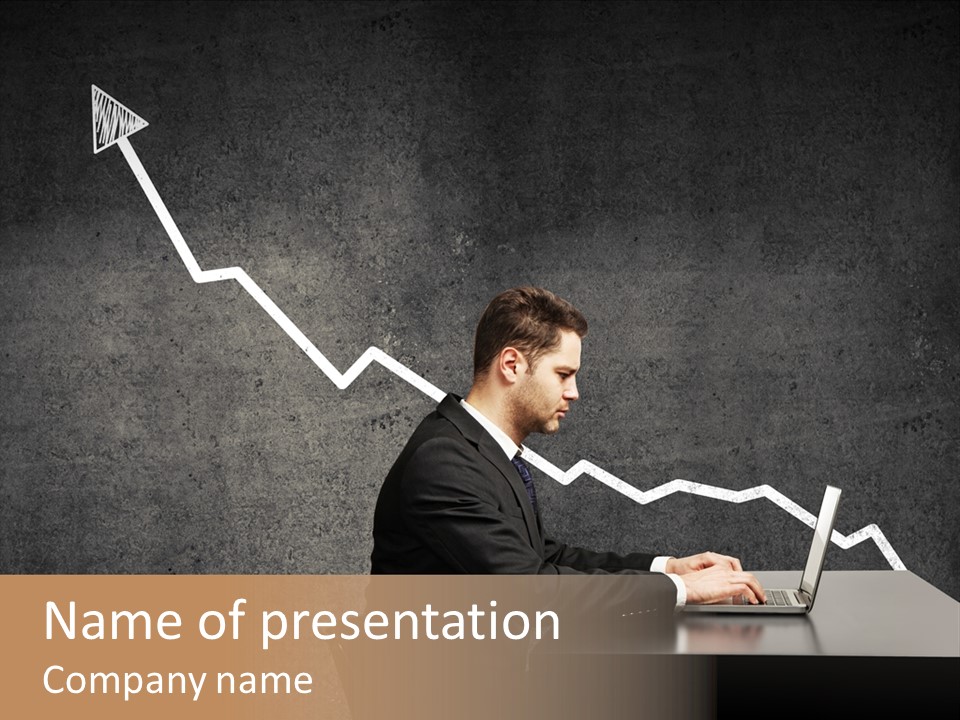 Success Laptop Creative PowerPoint Template