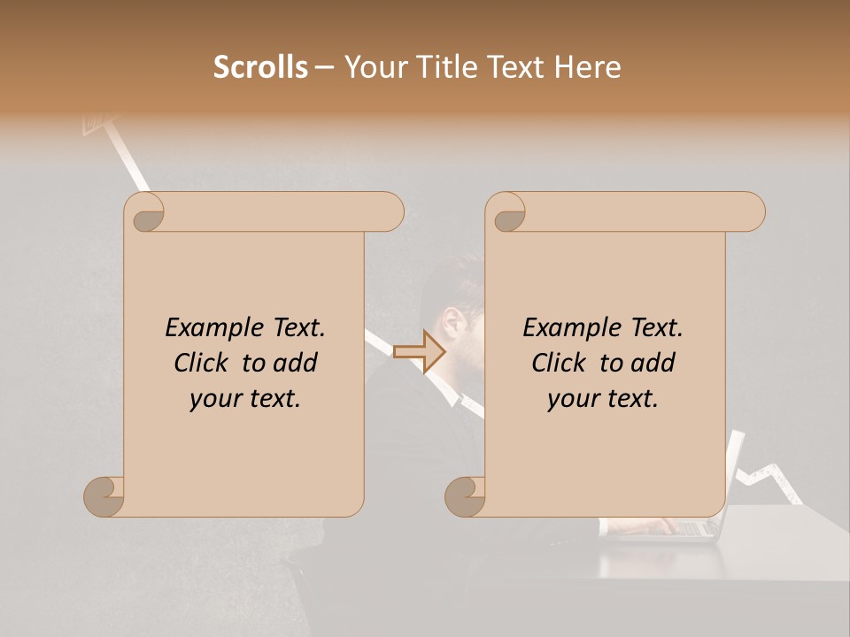 Success Laptop Creative PowerPoint Template
