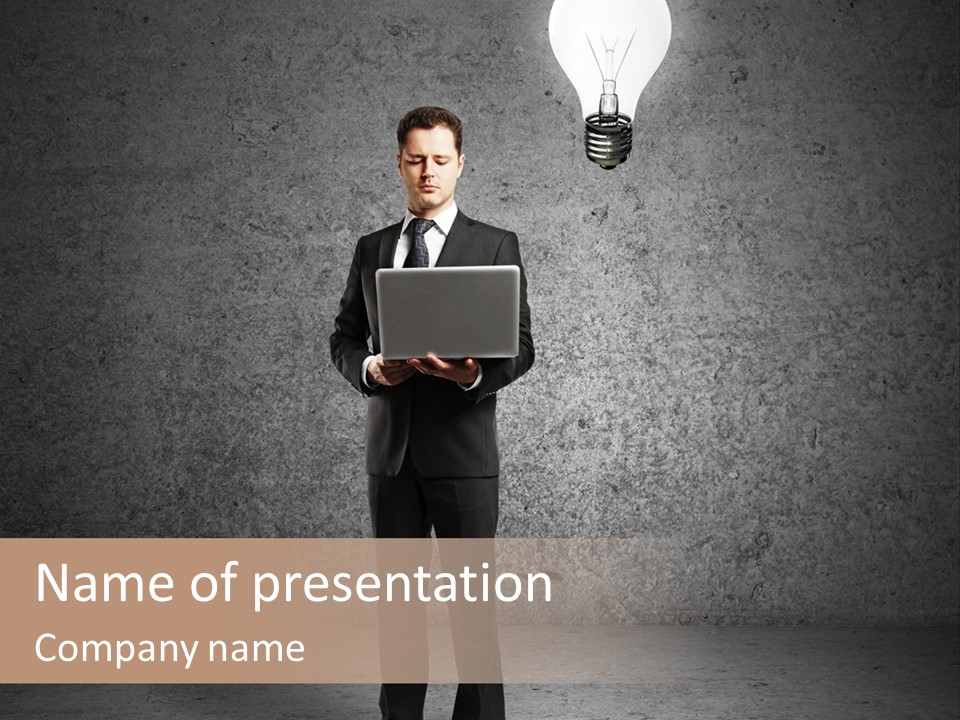 Media Success Sign PowerPoint Template