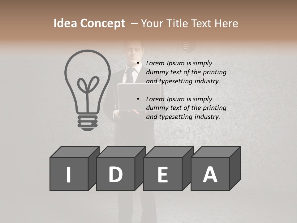 Media Success Sign PowerPoint Template