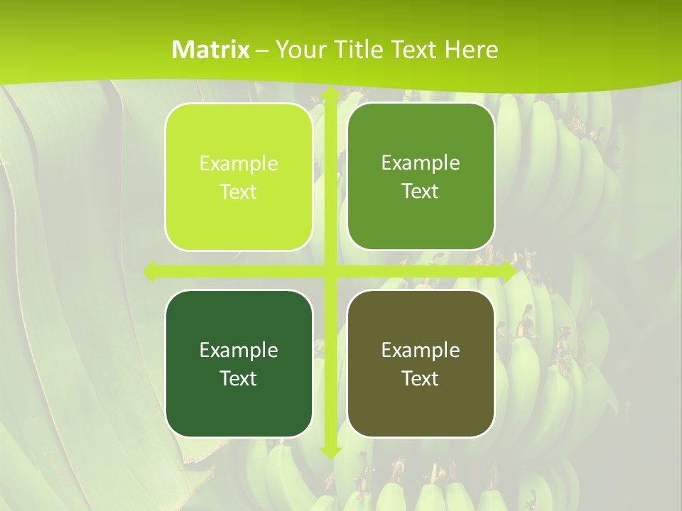 Produce Green Vegetarian PowerPoint Template
