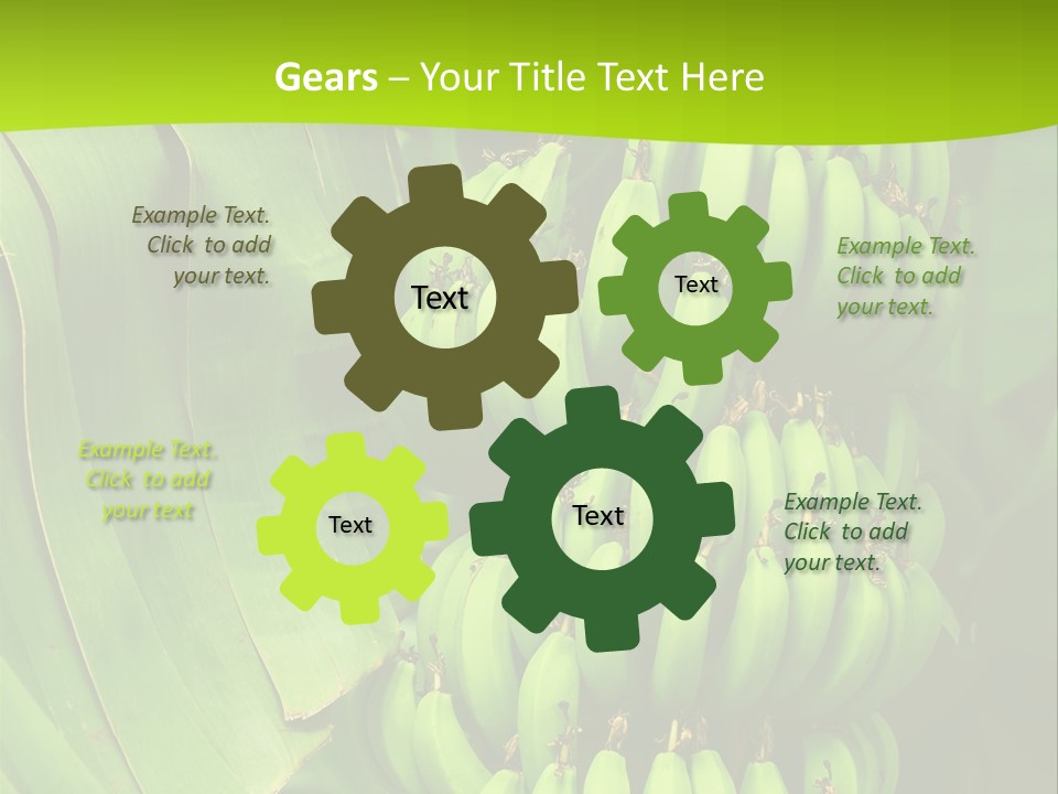 Produce Green Vegetarian PowerPoint Template