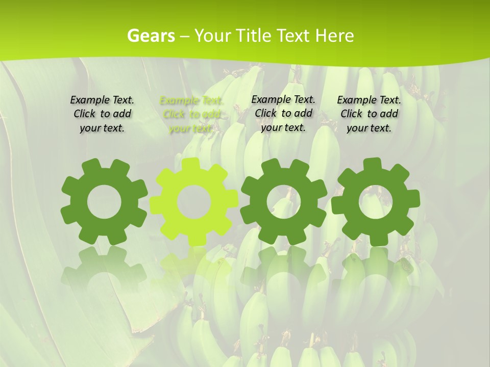 Produce Green Vegetarian PowerPoint Template