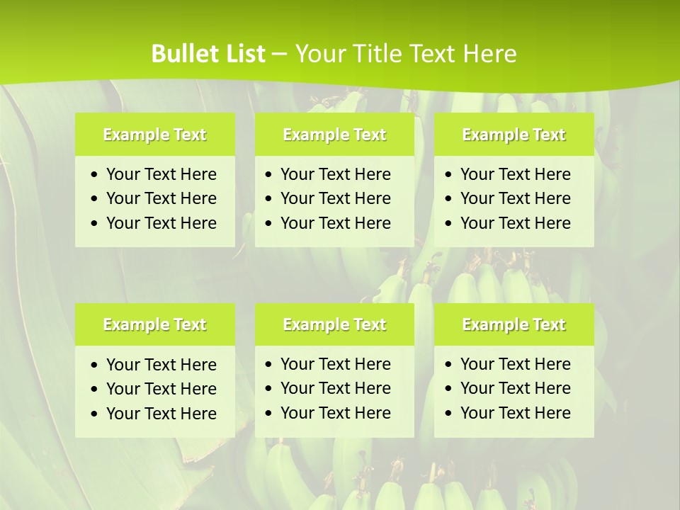 Produce Green Vegetarian PowerPoint Template