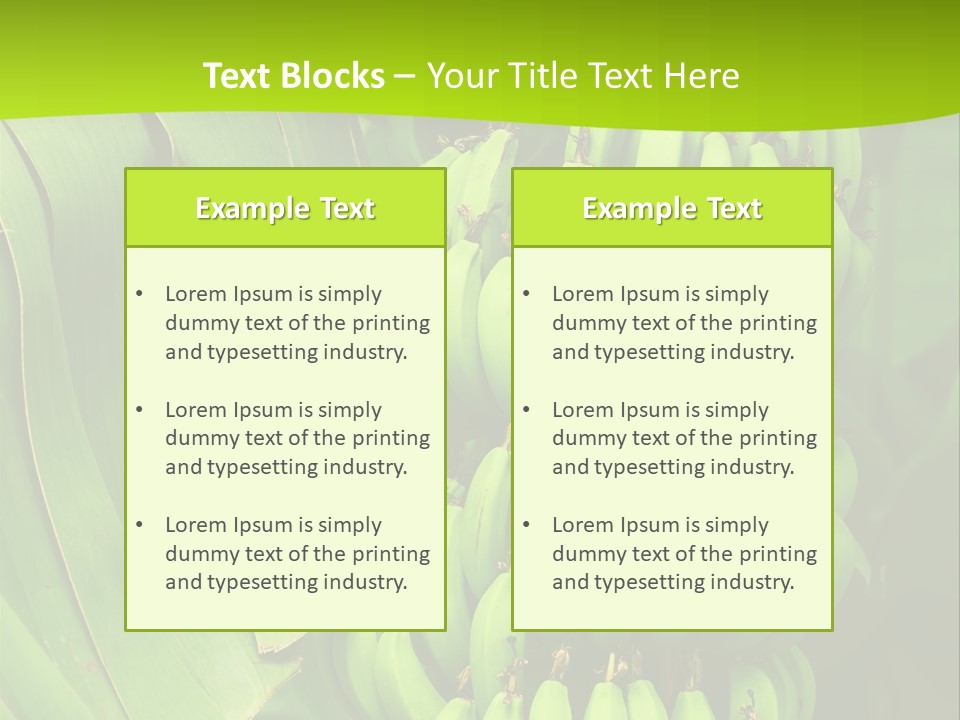 Produce Green Vegetarian PowerPoint Template