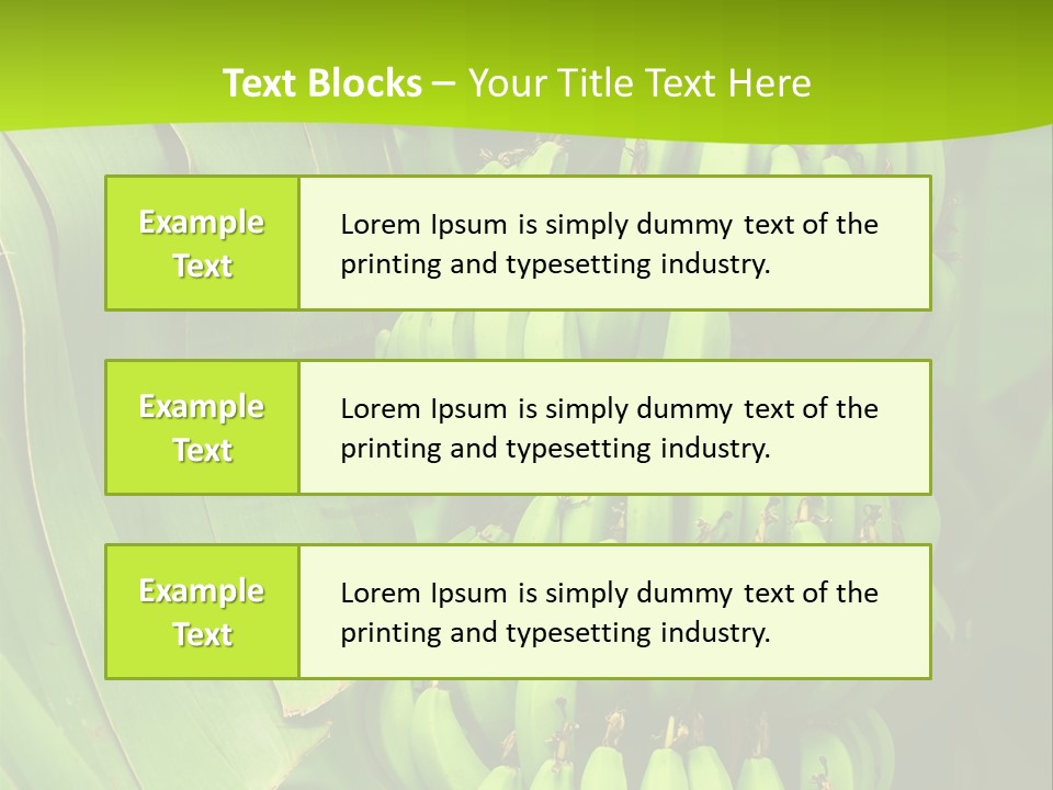 Produce Green Vegetarian PowerPoint Template