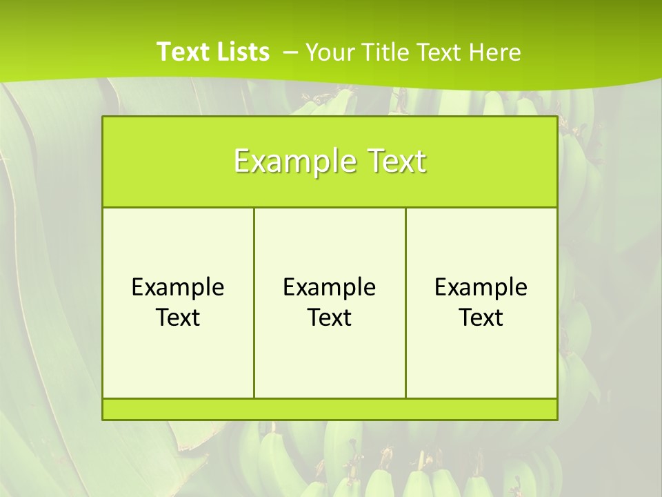 Produce Green Vegetarian PowerPoint Template