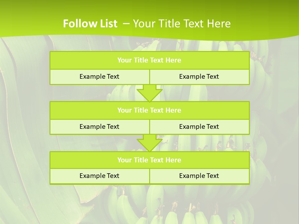 Produce Green Vegetarian PowerPoint Template