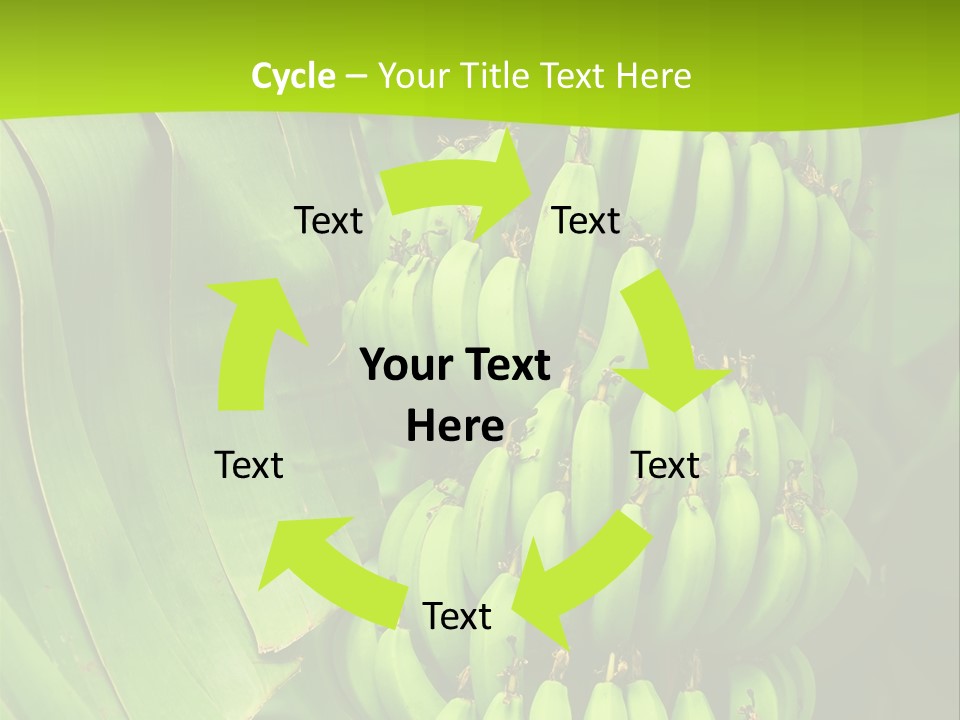 Produce Green Vegetarian PowerPoint Template