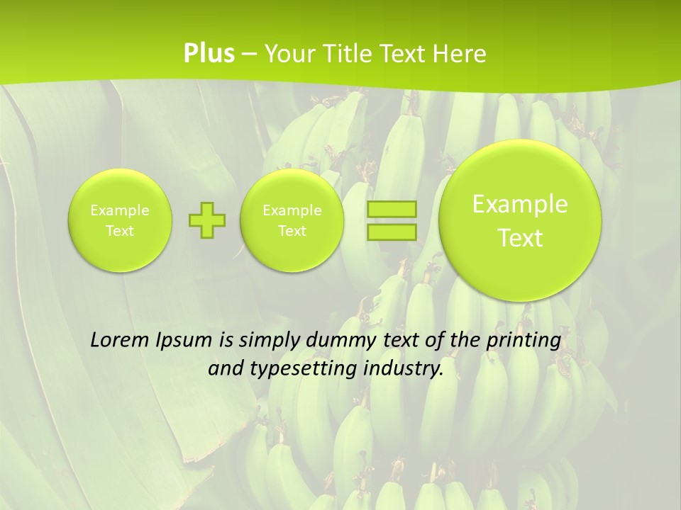 Produce Green Vegetarian PowerPoint Template