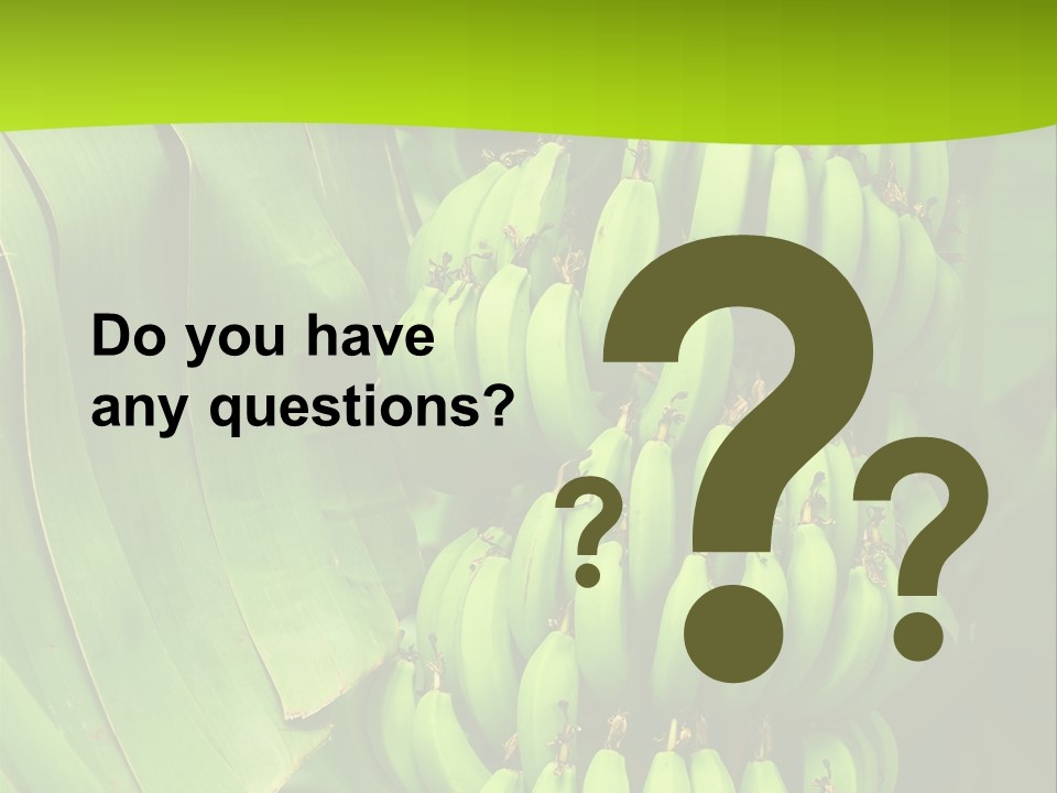 Produce Green Vegetarian PowerPoint Template