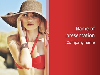 Pretty Red Outdoor PowerPoint Template