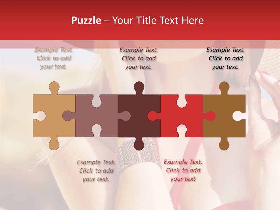 Pretty Red Outdoor PowerPoint Template