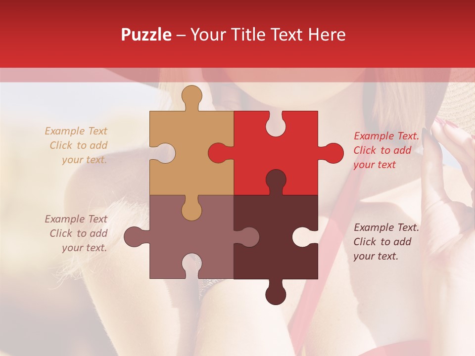 Pretty Red Outdoor PowerPoint Template