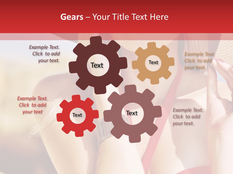 Pretty Red Outdoor PowerPoint Template