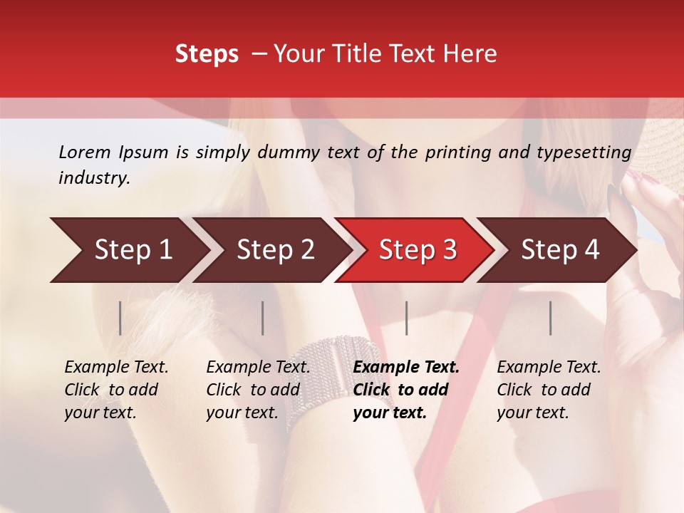 Pretty Red Outdoor PowerPoint Template